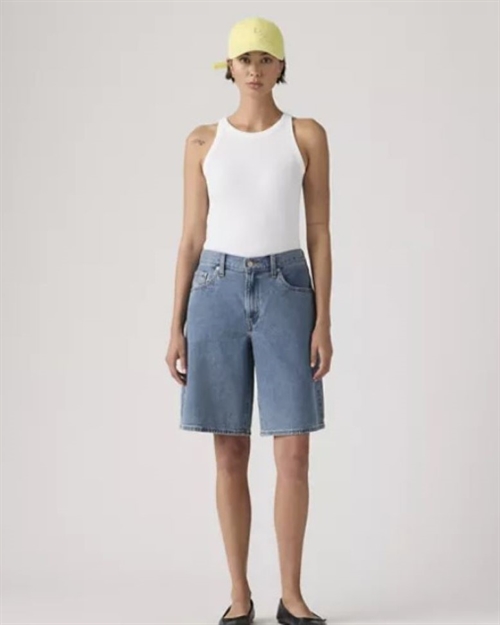 LEVIS BAGGY DAD JORTS OWN IT BLUE